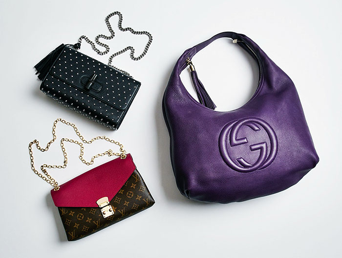 Handbag trends: hobo bag, chain handle, and studded bags