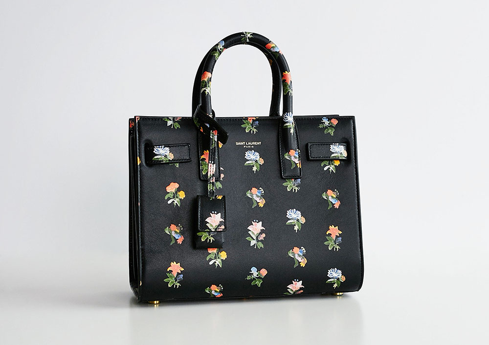 Saint Laurent Flower Mini Sac de Jour Bag 