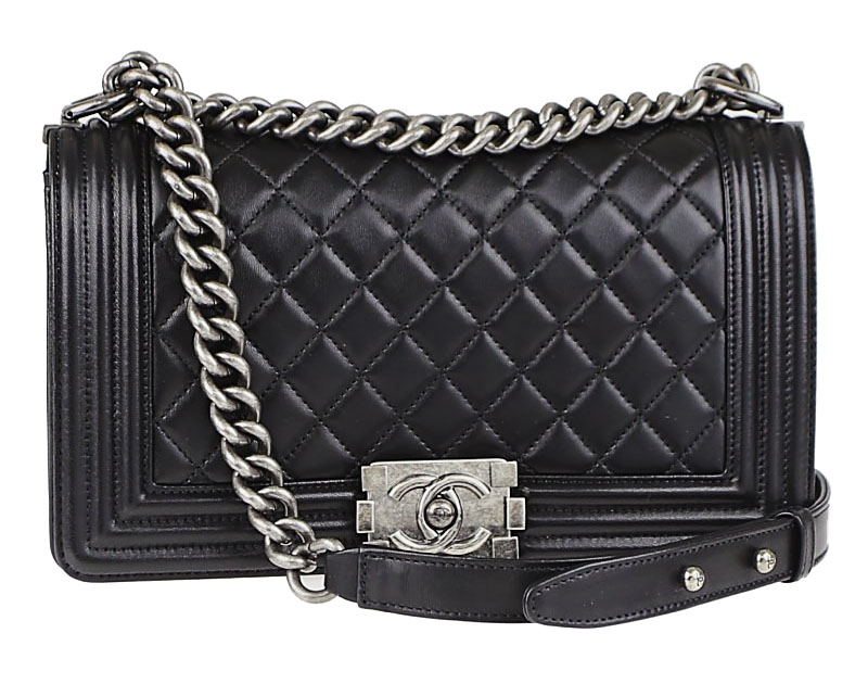 Chanel Black Quilted Boy Bag