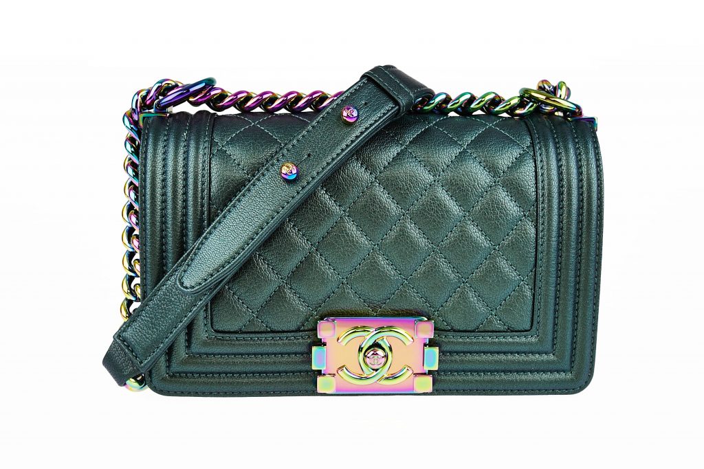 Chanel Iridescent Rainbow Small Boy Bag