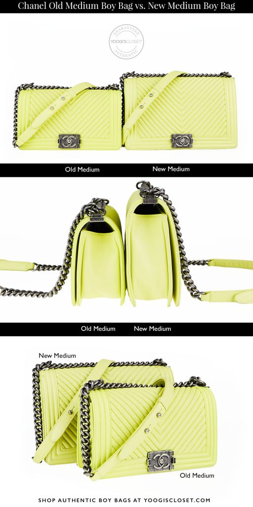 Chanel New Medium versus Old Medium Size Comparison