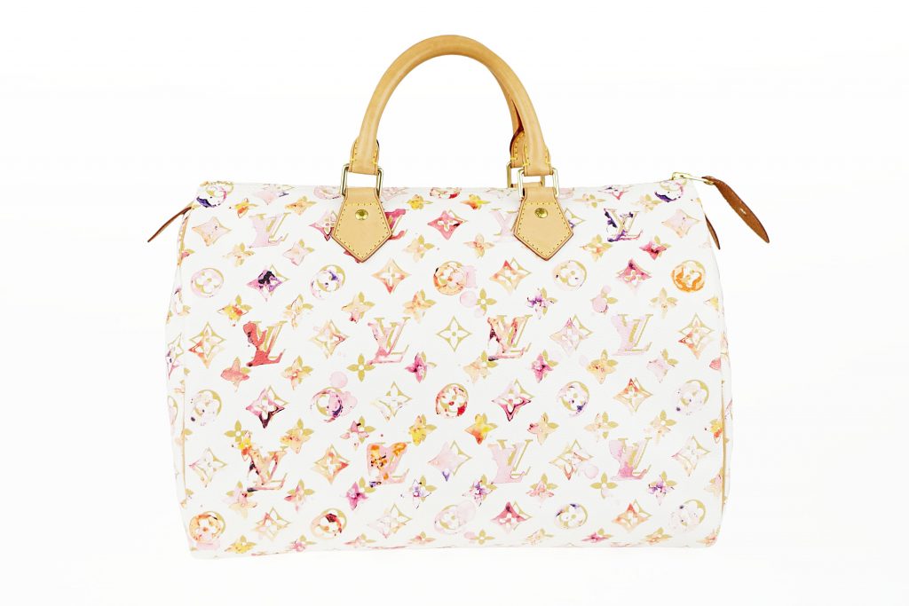 Louis Vuitton White Monogram Watercolor Speedy