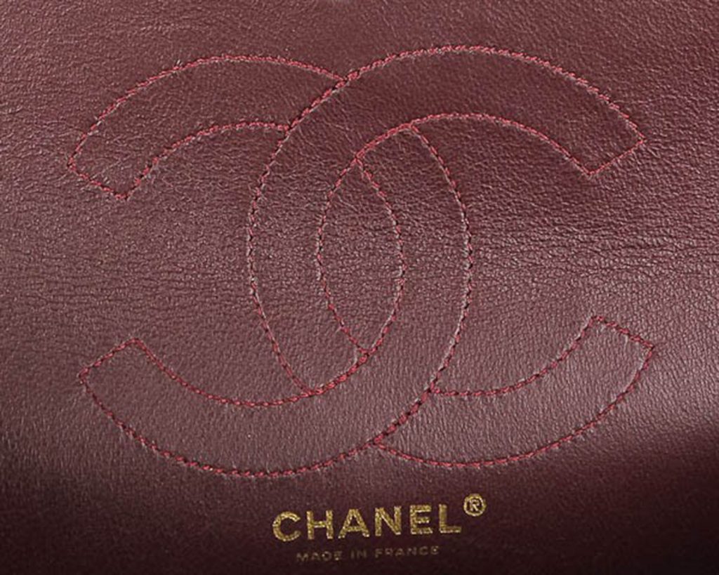 Chanel 255 Reissue Burgundy Red Interior