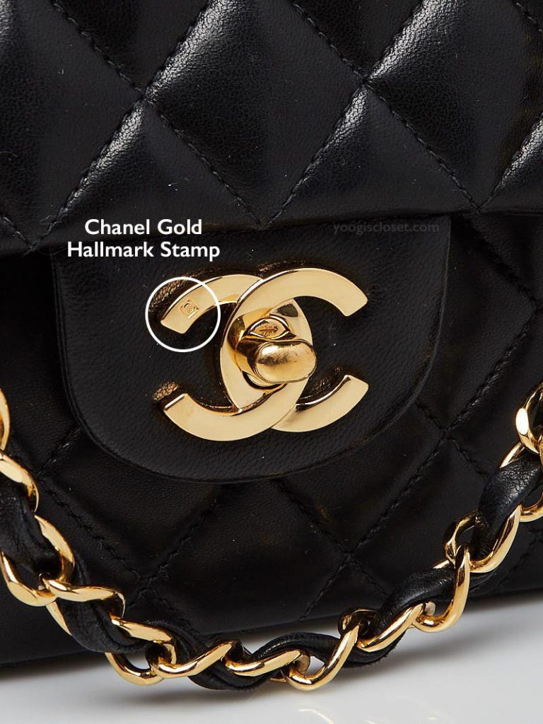 Authentic Chanel Gold CC Logo Turnlock | YoogisCloset.com