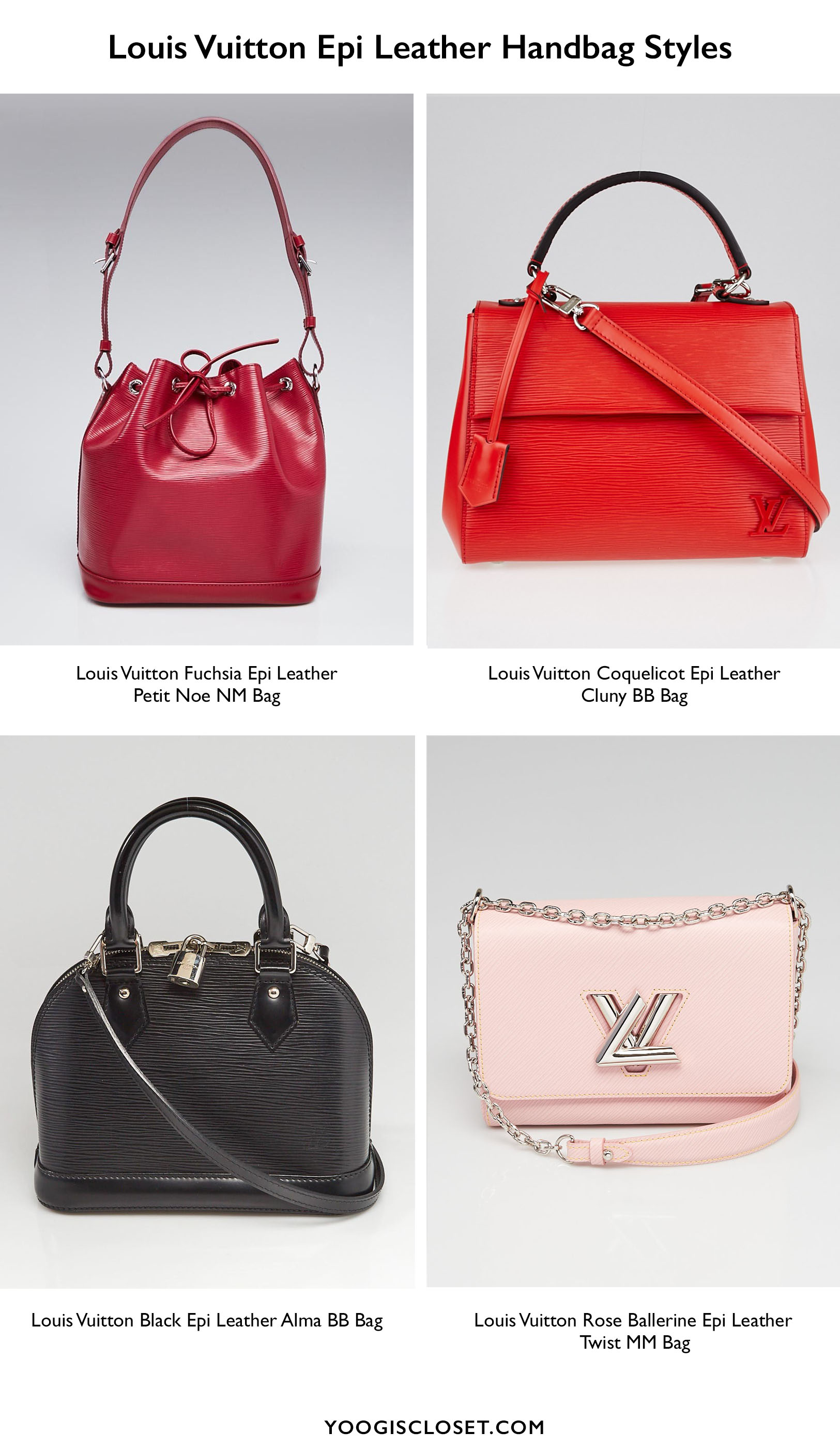 Louis Vuitton Epi Leather Modern Handbags | YoogisCloset.com Authenticated Pre-Owned Luxury