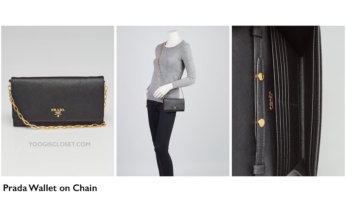 Prada Wallet on Chain 1MT440 Review | Yoogi's Closet Authenticated Pre-Owned Luxury yoogiscloset.com