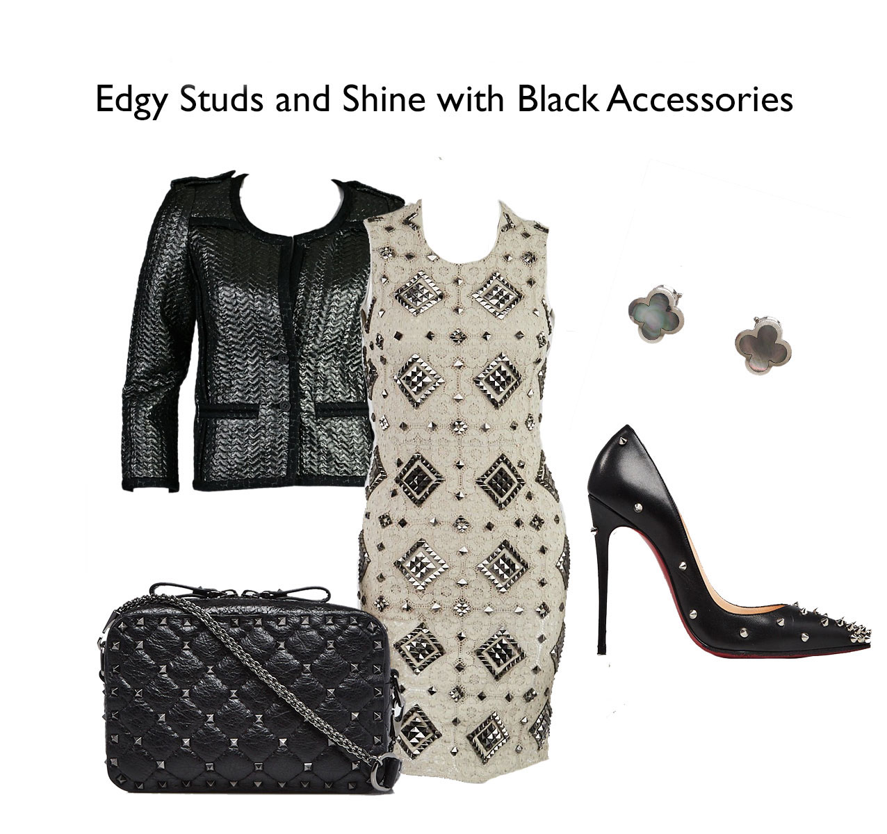 Black Edgy Holiday Party Outfit Idea For Christmas | Yoogi's Closet Authenticated Pre-Owned Luxury yoogsicloset.com