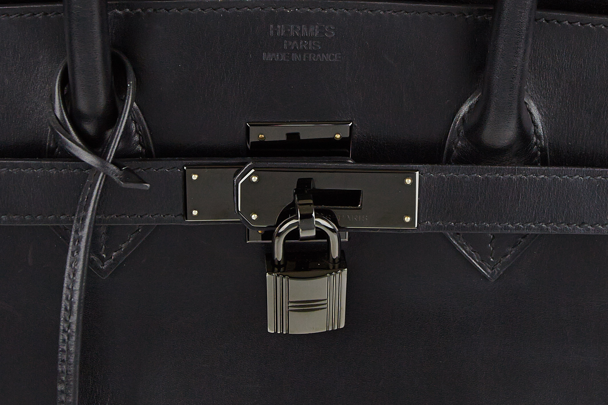 Hermes Black on Black SO BLACK Birkin Bag | Yoogi's Closet Authenticated Pre-Owned Luxury yoogiscloset.com