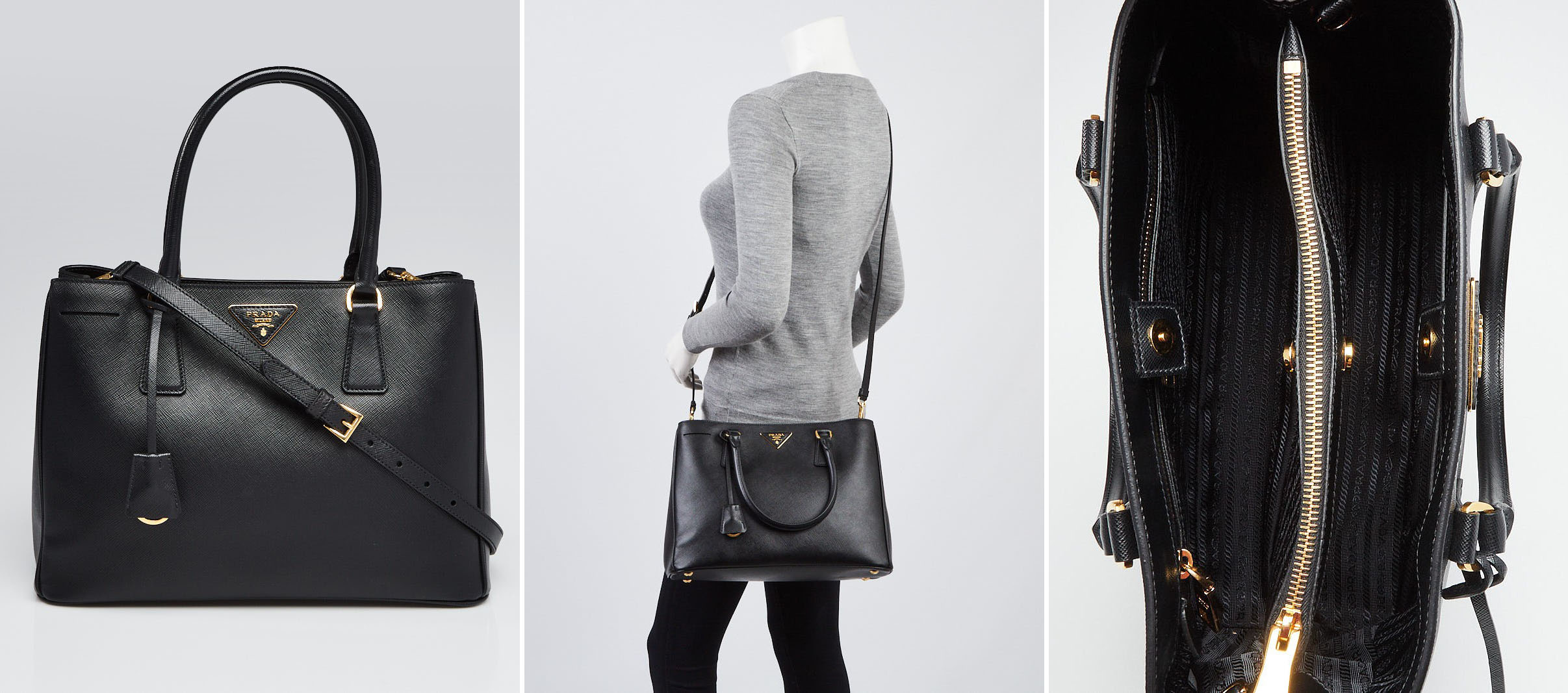 Prada Small Saffiano Tote BN1874 | Yoogi's Closet Authenticated Pre-Owned Luxury yoogiscloset.com