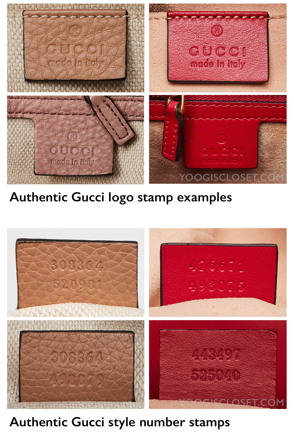 Gucci labels, serial numbers and tags on authentic Gucci bags | Yoogi's Closet Authenticated Pre-Owned Luxury